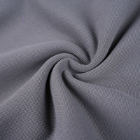 Tissu de polo pour homme élastique effet nuage, structure en maille triangulaire, 100 % polyester pour vêtements de sport