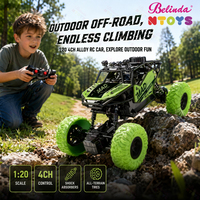 Voiture télécommandée électrique Belinda 1:20 RC Crawler en alliage, jouet télécommandé 27Mhz 5 canaux pour garçons, cadeau