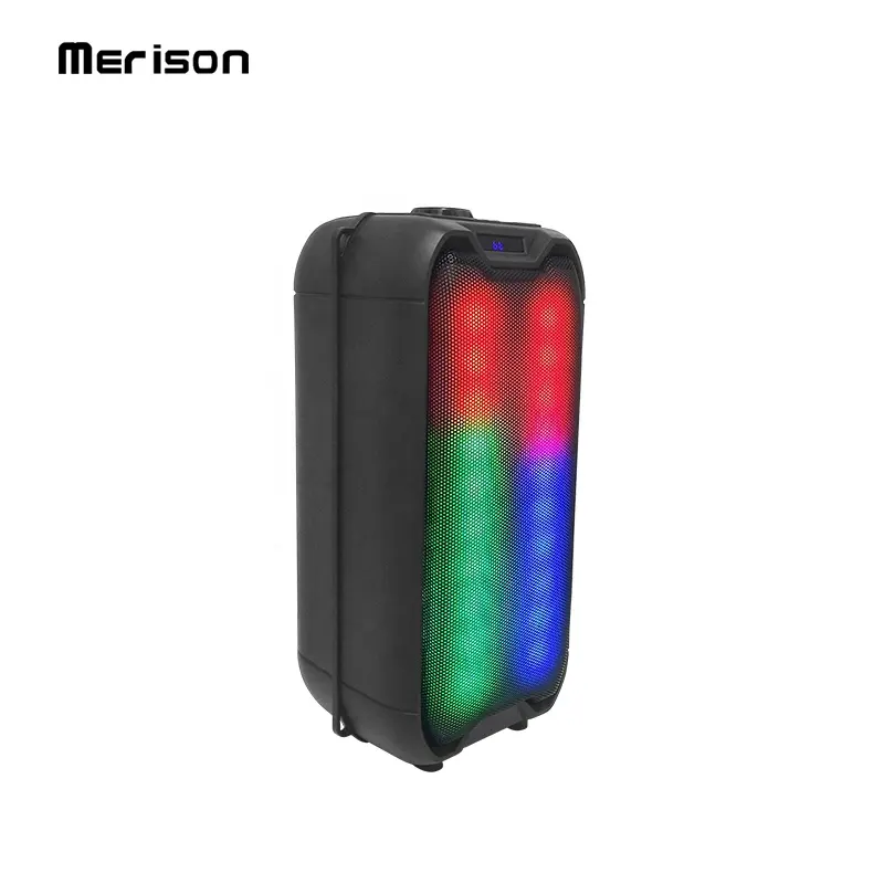 4 inch 16W full range rechargeable music mp3 player karaoke woofer LED colorful flashing light wireless speaker bluetooth