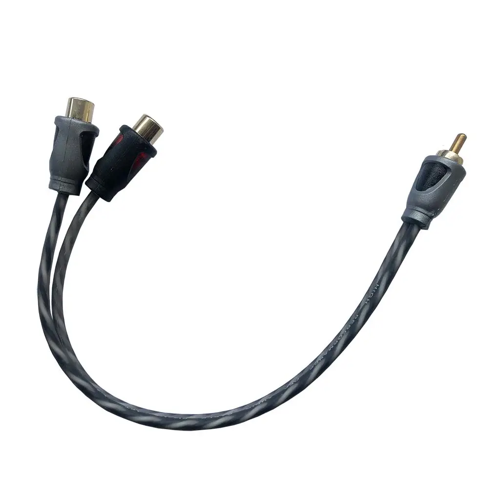 Car Audio Kabel Y Kabel 1 Stecker auf 2 Buchse 30cm Länge Draht