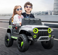 Meilleur prix, voiture électrique de luxe 12v à 2 places, voiture tout-terrain pour enfants, grosse batterie, jouet pour bébé, voiture à pédales pour enfants