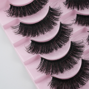 Bán buôn mỹ phẩm sử dụng mi giả tự nhiên làm thủ công, mi giả lông chồn giả dày, mi giả đẹp, dạng dải - Product Image 3