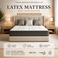 Matelas double sur mesure en mousse à mémoire de forme compressée à ressorts ensachés, antibactérien et respirant, pour mobilier de maison