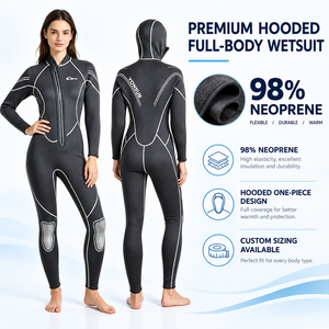 Traje de <span class=keywords><strong>Neopreno</strong></span> de 3mm para <span class=keywords><strong>Mujer</strong></span> con Logotipo Personalizado, Impresión por Sublimación, Mangas Largas, para Snorkel, <span class=keywords><strong>Surf</strong></span> y Buceo, MOQ Bajo, de Fábrica - Product Image 5