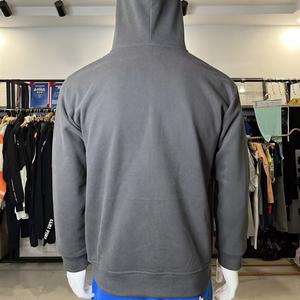 Wholesale Custom Mens Solid Color 100% Cotton Kangaroo <b>Pocket</b> <b>Zip</b> up <b>Hoodie</b> - Product Image 4