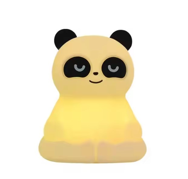Panda Meditation Stress Relief Pat Color Changing Novelty Night Light for USB Rechargeable Breathing Light