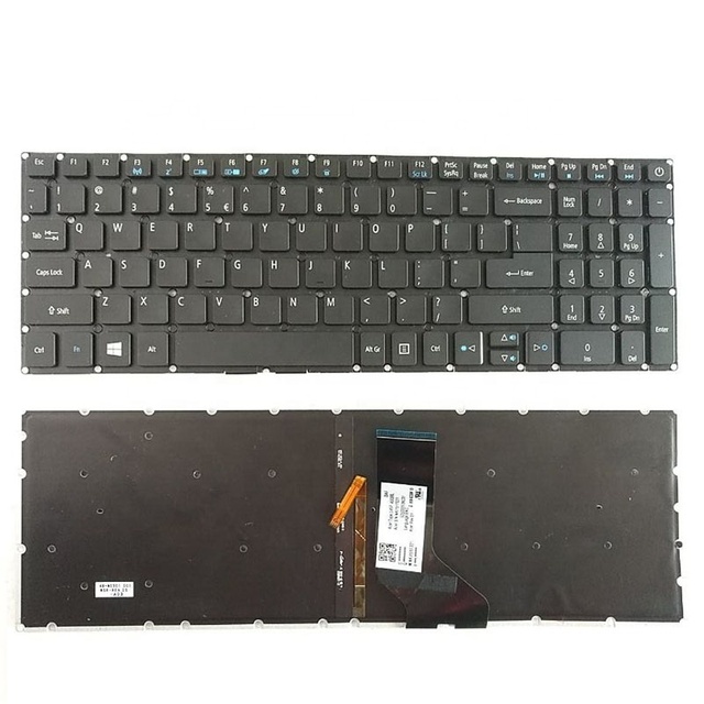 GR FR AR SP UK US Laptop Keyboard Replace for E5 573G 553 523 522G 576 A315-53 V3-574G F5-572 Keypad V3-574G Laptop Keyboard