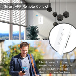 <span class=keywords><strong>MoesGo</strong></span> WiFi RF433 Interrupteur à écran tactile intelligent (2/3 voies) pour le contrôle multiple des rideaux, des volets roulants et des volets avec rétro-éclairage - Product Image 5