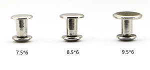直径8.5*6金属枪黑色锌合金圆形平头芝加哥螺丝铆钉皮革工艺 - Product Image 4