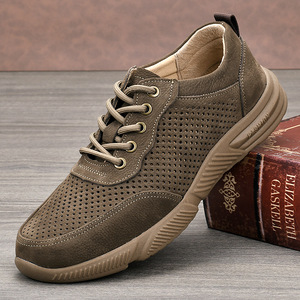 Zapatos Casuales de Malla Transpirable para Hombre, con Cordones, Punta Cerrada, Suela de Goma, Forro Textil, para Verano - Product Image 1
