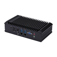 Qotom Q1020X Pentium 5405U Computadora sin ventilador integrada Dual 25G LAN 6 RS232 HD VGA USB SATA Linux Soporte Industrial Mini PC