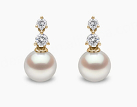 Nouvelle conception, ensemble de bijoux mignon en perles d'eau douce blanches rondes de qualité AAAA, pour femmes, en argent sterling 925
