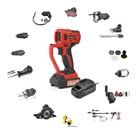 Vcantiger Kit combiné d'outils électriques sans fil 20V Kit combiné d'outils électriques pour perceuse sans balai