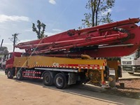 Camión Bomba de Concreto Usado Original Sany de 56m, Año 2021, Chasis Sany, Bomba de Brazo Montada en Camión Diésel