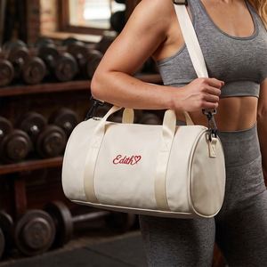 Sac de sport personnalisé avec nom, sac de voyage sportif avec bandoulière réglable pour fitness, danse, yoga, week-end - Product Image 5