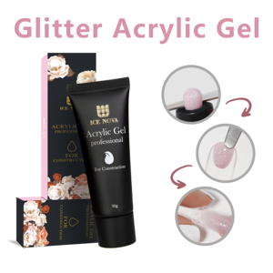 Ice Nova long lanh Acrylic Gel polishprivate nhãn Nail mở rộng Poly Gel 15g/30g/1kg OEM/ODM đặt hàng số lượng lớn Hema/TPO/hpma miễn phí - Product Image 3