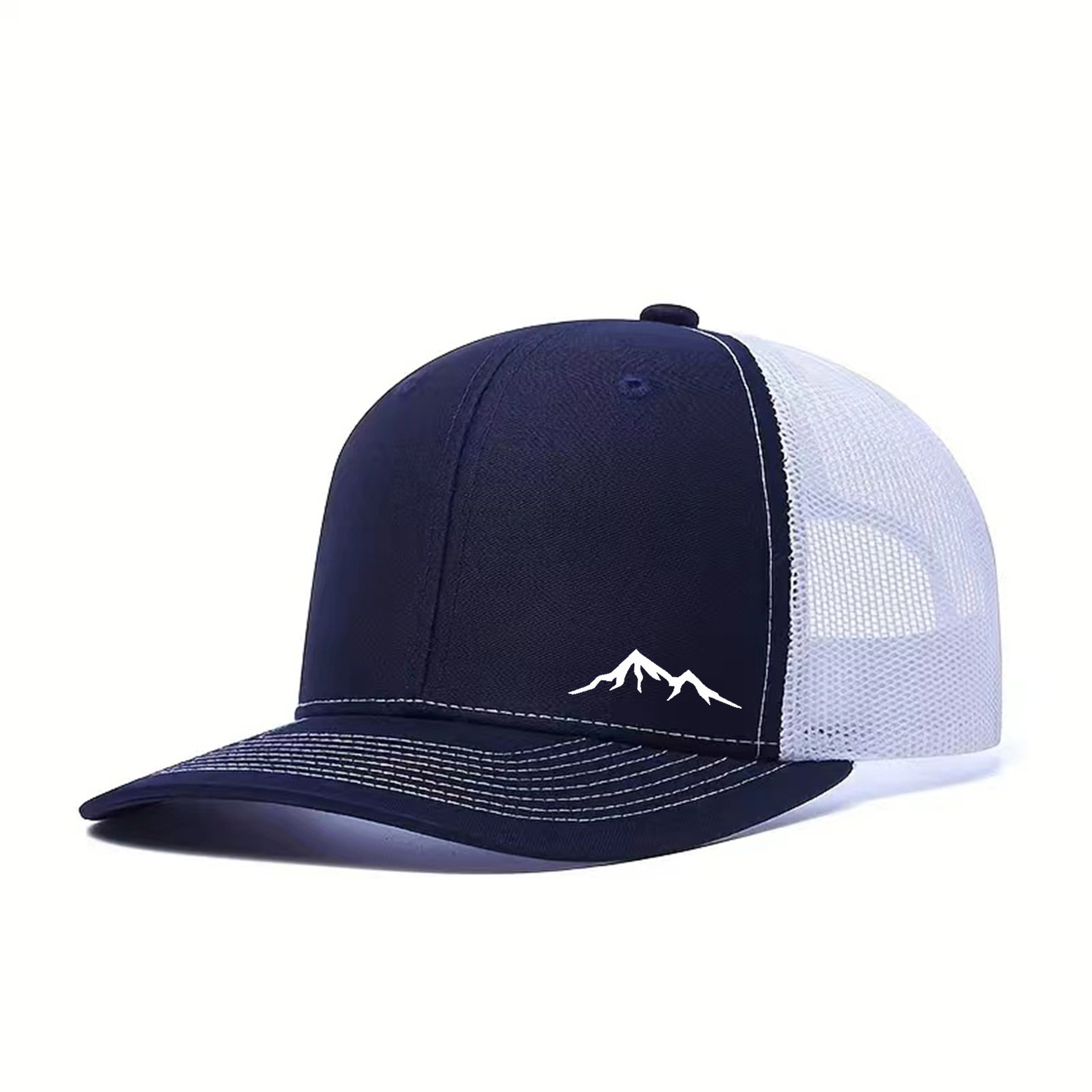 Small iceberg, navy blue and white netting