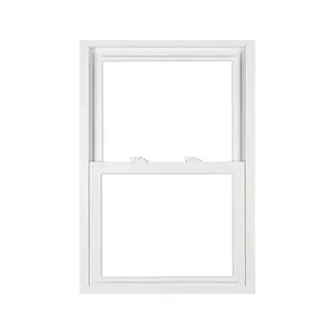 American Style Residential Single Hanging PVC UpVC Window White Aluminum Alloy Soundproof Up And Down Pull-up Window