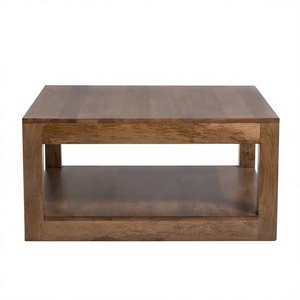 Mesa de Centro Moderna de Metal con Acabado Natural, de Calidad Garantizada, para Sala de Estar, Muebles para el Hogar - Product Image 1