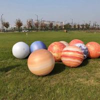 Modèle de planète gonflable coloré sur le thème de l'espace, durable, résistant au soleil, design moderne, décorations de jardin, divertissement festif, imperméable, 8-10 pieds