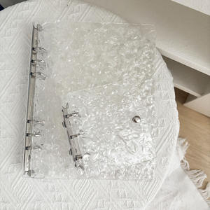 Raccoglitore Acrilico Kpop a 6 Anelli, Copertina Rigida Effetto Ondulato, Album per Fan di Idoli, Libro da <span class=keywords><strong>Collezione</strong></span> per Star, Ideale per DIY - Product Image 5