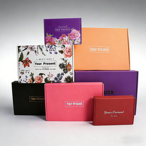 Caja de Papel Personalizada, Caja de Envío Negra, Caja de Regalo de Papel para Regalos y Empaquetado Minorista - Product Image 1
