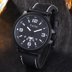 Nouvelle montre à quartz <span class=keywords><strong>TADA</strong></span> pour homme, mode, calendrier, semaine, étudiant, col blanc, grand cadran, bracelet en acrylique, montre décontractée à aiguilles - Product Image 1