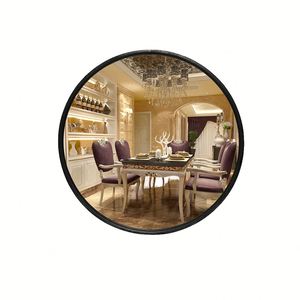 Bán Buôn Hiện Đại Hot Bán Lớn Vòng Vàng Hiện Đại Sang Trọng Vàng Kim Loại Khung Trang Trí Vòng Tròn Lớn Treo Tường Miroir - Product Image 5