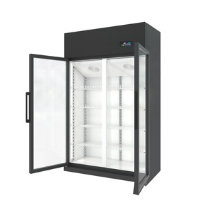 Réfrigérateur congélateur <span class=keywords><strong>professionnel</strong></span> à froid ventilé, à température unique, avec double porte en verre trempé pour la maison - Product Image 4