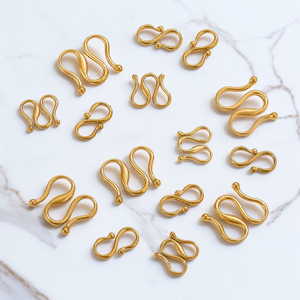 Conectores de Joyería <span class=keywords><strong>Linsa</strong></span> de Acero Inoxidable con Baño de Oro de 18K, Cierres Tipo M y S para Pulseras y Collares, Accesorios para Joyería DIY - Product Image 2