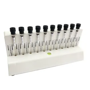 Medical Lab Sample Test Black Top Sodium Citrate Glass 1.28ml Vacuum Esr Slender Tube