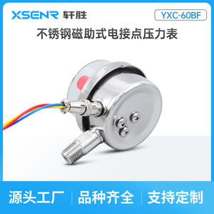Manomètre en acier inoxydable Suzhou Xuansheng YXC60BF 60 mm, précision 2.5, contact électrique avec raccord fileté - Product Image 3