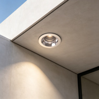 Spot LED encastré anti-éblouissement étanche pour salle de bain, projecteur COB en aluminium 3 CCT 6W pour bureau