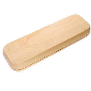 Wooden Flip Top <b>Pen</b> <b>Box</b> Double Slot Square Shape Engraved Gift Packaging For <b>Pen</b> Holders - Product Image 3