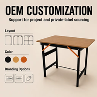 Table pliante télescopique de marque SL, durable, portable, de haute qualité, moderne, multifonctionnelle, facile à ranger, pour la maison et le bureau
