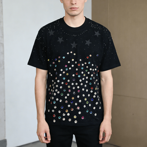 Camiseta Oversize de Poliéster/Algodón para Hombre, 210g, Personalizable con Serigrafía, Transpirable, Manga Corta, Cuello Redondo, Venta al Por Mayor - Product Image 1