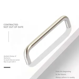 Poignées de porte en acier inoxydable Type U boutons de commode boutons et poignées d'armoires de cuisine pour matériel de meubles diamètre 8mm <span class=keywords><strong>HomeDeco</strong></span> - Product Image 4