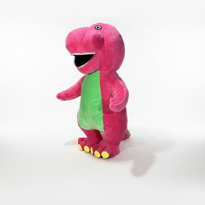 Disfraz Inflable de <span class=keywords><strong>Barney</strong></span> <span class=keywords><strong>el</strong></span> <span class=keywords><strong>Dinosaurio</strong></span>, Traje de Mascota de <span class=keywords><strong>Dinosaurio</strong></span> Rosa y Verde para Adultos - Product Image 6