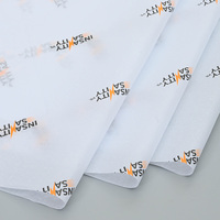 Lot de papiers d'emballage personnalisés, étiquettes de mouchoirs et autocollants avec Logo de société