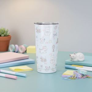 Vasos de Acero Inoxidable de Doble Pared con Aislamiento y Recubrimiento en Polvo de Alta Calidad, de 20oz y 30oz, para Café y Agua, para la Escuela, Oficina y Actividades al Aire Libre - Product Image 1