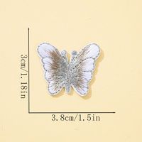Patchs brodés papillon en fil doré, thermocollants ou à coudre, adaptés aux accessoires vestimentaires DIY tels que vêtements, sacs et chapeaux