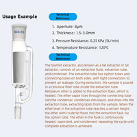 Cartouche filtrante d'extraction Soxhlet en cellulose Ex-Lab, personnalisable OEM, taille 17-47 mm, pour extracteur de graisse et manchon d'extraction