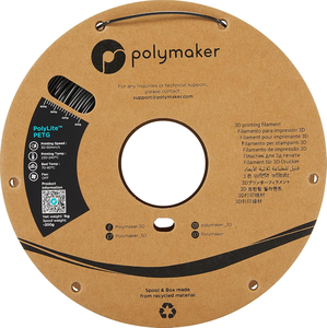 Polymaker PolyLite PETG 1kg 1.75mm, Filamento Negro Resistente para Impresoras 3D, Compatible con la Mayoría de las Impresoras para Moldeo y Procesamiento - Product Image 2