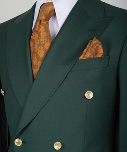 Smoking da sposa personalizzato sposo Business Party abito maschile Slim Fit Blazer formale <span class=keywords><strong>abiti</strong></span> da ballo da <span class=keywords><strong>uomo</strong></span> <span class=keywords><strong>abiti</strong></span> <span class=keywords><strong>verde</strong></span> scuro - Product Image 4