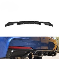 Diffuser Belakang Serat Karbon untuk BMW Seri 3 F30 MTECH Permukaan Epoxy Poles Tinggi Perekat Lem Pemasangan Sekrup Dual Single