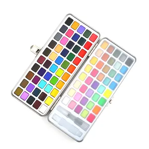 Set di pittura ad acquerello solido portatile professionale a 90 colori