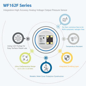 0 ~ 11Bar WF162F Analog voltaj çıkışı basınç göstergesi ve 0.<span class=keywords><strong>3</strong></span>% için Pessure sensörü ± şişirme pompası FS doğruluk, lastik basınç göstergesi - Product Image 3