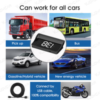 Vjoycar Dropship Speedometer Digital GPS HUD Meter untuk Mobil, Proyektor Kecepatan di Kaca Depan untuk Kendaraan Universal