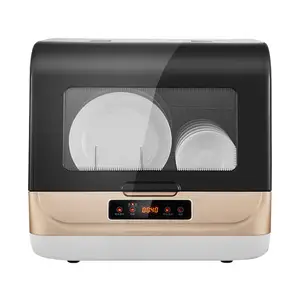 家庭用自動食器洗い機シンク洗濯皿マシンスマートカウンタートップ食器洗い機ステンレス鋼シルバーキッチンOEM