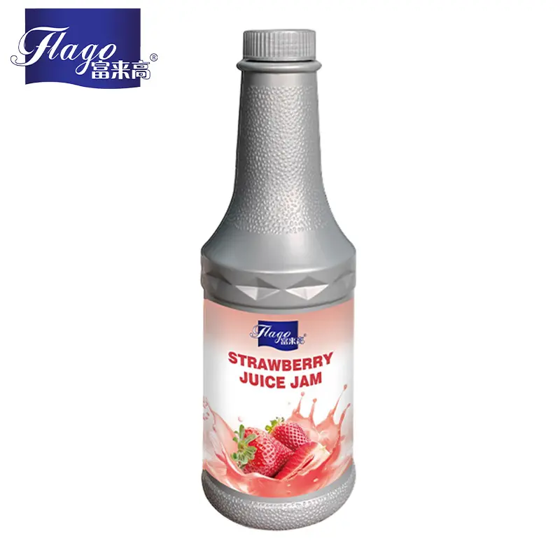 Saftfabrik frische Saftflasche Erdbeere Fruchtsaftkonzentrat